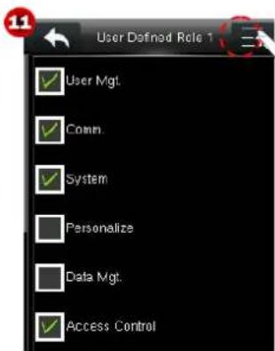 11 User Defined Role 1 User Mgt. Conn. System Personalize Data Mgt. Access Control