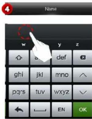 4 Name w y z a def ghi jkl mno pqrs tuv wxyz ← EN OK