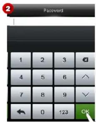 Password 1 2 3 4 5 6 7 8 9 ← 0 123 OK