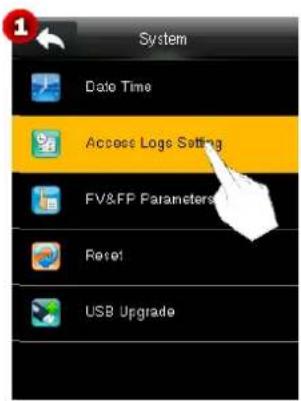 System Date Time Access Logo Setting FV&FP Parameters Reset USB Upgrade