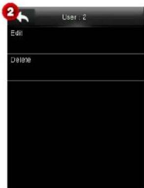 User 2 Edit Delete