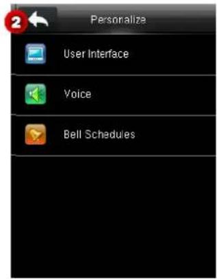 Personalize User Interface Voice Bell Schedules