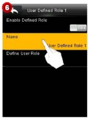 User Defined Role 1 Enable Defined Role Name User Defined Role 1 Define User Role