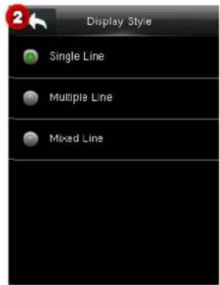 Display Style Single Line Multiple Line Mixed Line