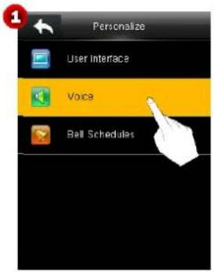 Personalize User Interface Voice Ball Schedules