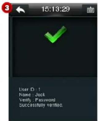 3 15:13:29 User ID: 1 Name: Jack. Verify: Password Successfully verified.