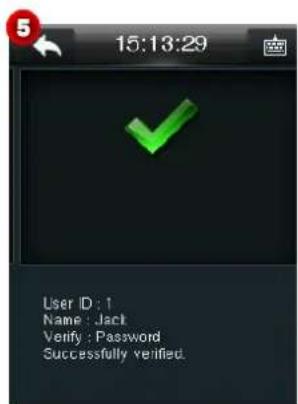 15:13:29 User ID: 1 Name : Jack Verify : Password Successfully verified.