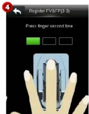 Register FVSFP(3-3) Press finger second time
