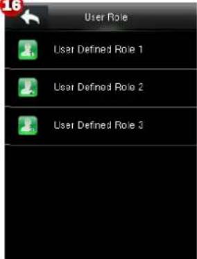 User Role User Defined Role 1 User Defined Role 2 User Defined Role 3