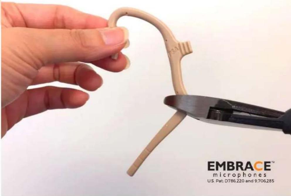 EMBRACE™ microphones U.S. Pat: D786.220 and 9.706.285