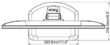 300.0mm/11.8" 230.0mm/9.0"