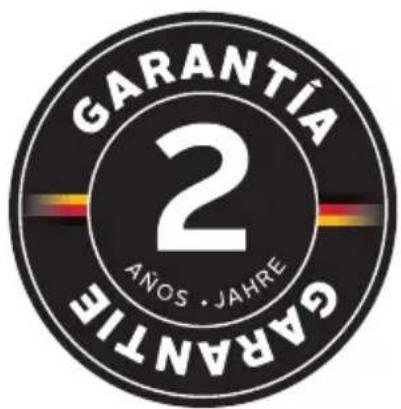 GARANTÍA 2 AÑOS · JAHRE GARANTÍA