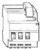 SCHNEIDER MTN646991 - SpaceLogic KNX Control unit 0-10 V REG-K/3-gang with manual mode - 1