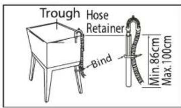 Trough Hose Retainer Bind Min.86cm Max.100cm