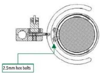 2.5mm hex bolts
