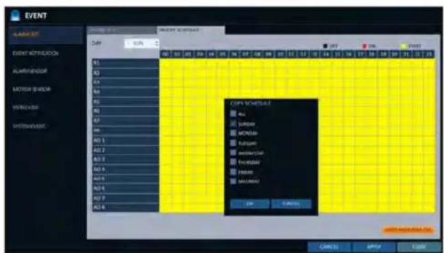 EVENT LABEL EVENT IDENTIFICATION ADMINistrator LOWER SENSOR VOLUME SYSTEMLOGIC COPY SCHEDULE ALL Window MOMOB Picture Molecular Frontbox Frontbox MACHINE OK Cancel CANCE APP Cancel