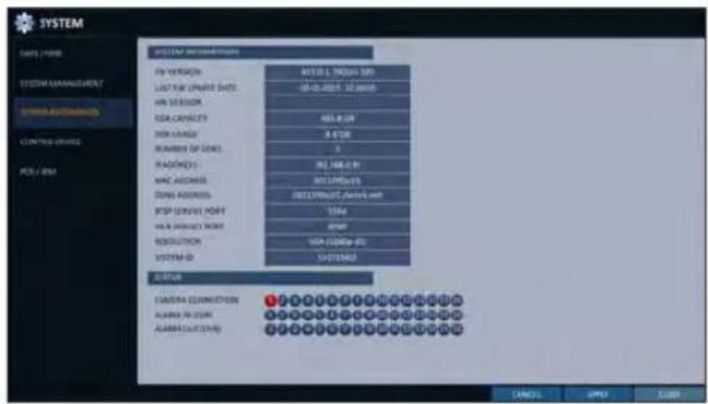 SYSTEM SYSTEM NAME SYSTEM NAME/ORDER SYSTEM ADDRESS CONTROL SOURCE POL / 001 SYSTEM NAME/ORDER FOR VERSION: LAST FOR VERSION DATE: WIN VALUE: DATA CAPACITY: 200 NUMBER: NUMBER OF SERIES: RACKDOWN: MAC ACCESS: DONG ACCESS: RISP SERVICE POINT: W & PROJECT POINT: RESOLUTION: SYSTEM ID: CUSTOMER CAMERA CONNECTION ALABRA 76 (COM) ALABRA CUT (SP) ADDRESS: 10000000000000000000000000000000000000000000000000000000000000000000000000000000000000000 ADDRESS: 1 CANCE: OPEN: Other: