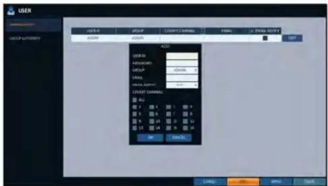 USER GROUP COUNT CHANNELS FINAL 2. FINAL KEY? GROUP AVERAGE TITLE AVERAGE GROUP AVERAGE OUTPUT GROUP AVERAGE OUTPUT OUTPUT COUNTER CHANNELS ALL 0 1 2 3 4 5 6 7 8 9 10 11 12 13 14 15 16 OK Cancel