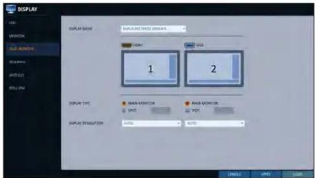 DISPLAY USE WORKS USB MODELS NEW PRICE SPOT OUT POLD VIEW DISPLAY MODEL DISPLAY THREE GROUPS 1 2 DISPLAY TYPE MAIN MONITOR USB MAIN MONITOR USB DISPLAY RESOLUTION AUTO AUTO OKOUT UPPLY Cancel
