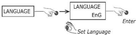 DIMPLEX EDL170-520RF - Setting the Language - 1