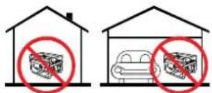 Diagram showing two scenarios of a car storage system with no storage, indicated by red circles and boxes.