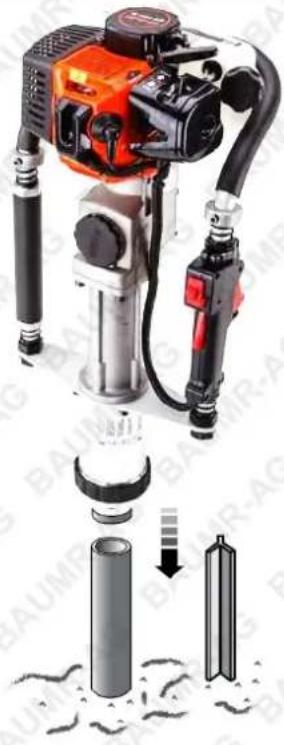 Baumr-AG HP240 - Using the Throttle and Adjusting Hammer Speed - 1