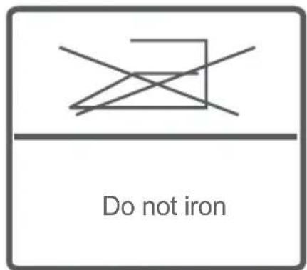 Do not iron