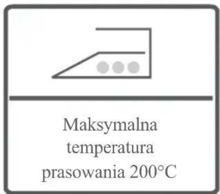 Maksymalna temperatura prasowania 200°C