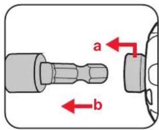 a b