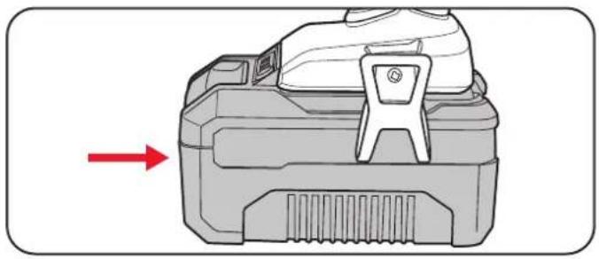 Ozito PXIDK-250 - Installing the Battery Pack - 1