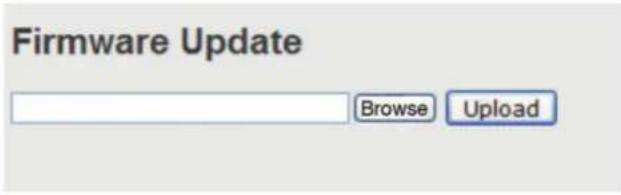 Firmware Update Browse Upload