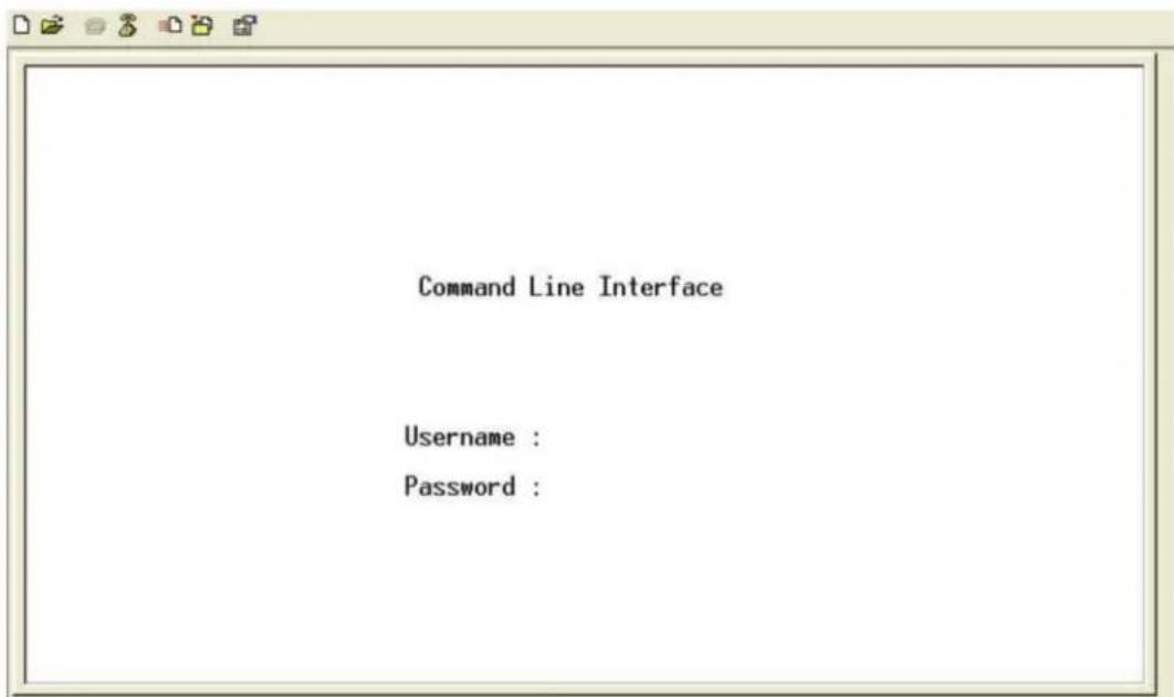 Command Line Interface Username : Password :