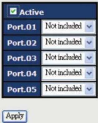 Active Port.01 Not included Port.02 Not included Port.03 Not included Port.04 Not included Port.05 Not included Apply