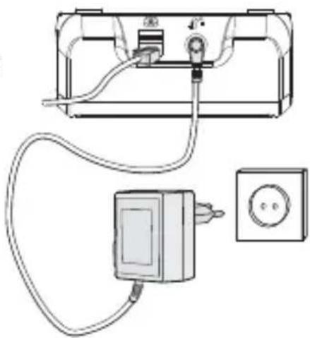BINATONE BB3200 - Connecting the charging station - 1