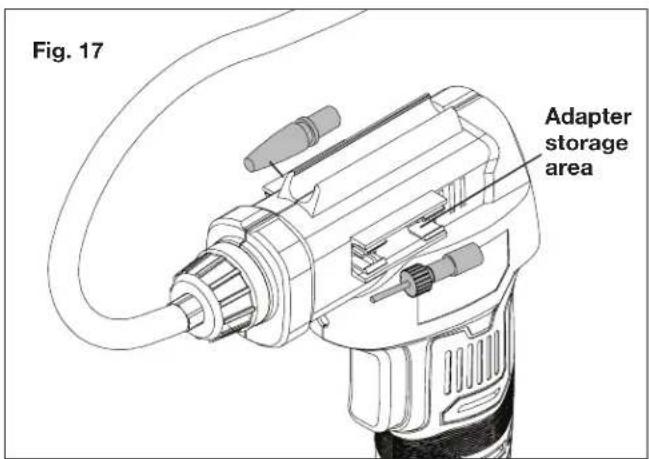 Fig. 17 Adapter storage area
