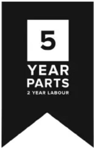 5 YEAR PARTS 2 YEAR LABOUR