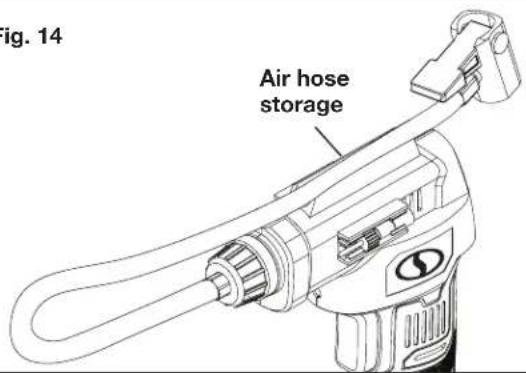 Fig. 14 Air hose storage