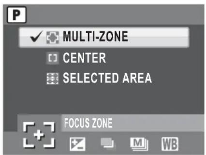 MULTI-ZONE CENTER SELECTED AREA FOCUS ZONE