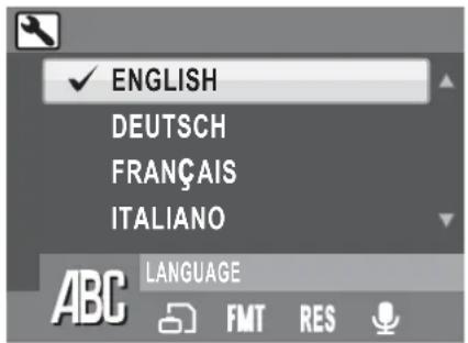 ENGLISH DEUTSCH FRANÇAIS ITALIANO LANGUAGE ABC FMT RES