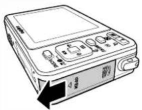 SANYO VPC-E1075 - Inserting the Battery - 1