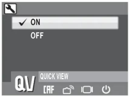 ✓ ON OFF QUICK VIEW QV CAF