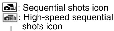 : Sequential shots icon : High-speed sequential shots icon