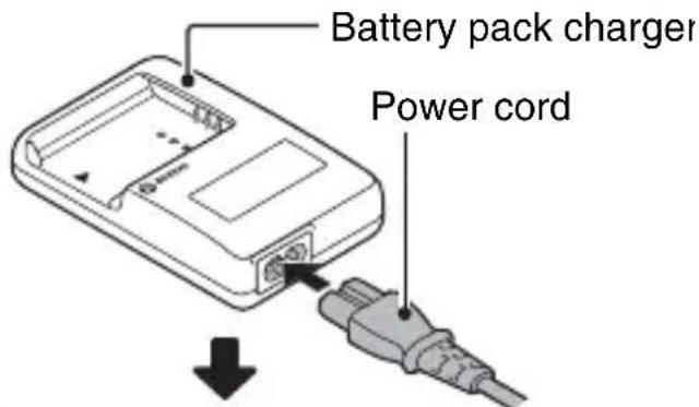 Battery pack charger Power cord