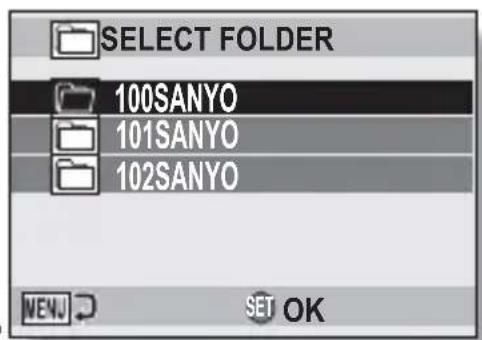 SELECT FOLDER 100SANYO 101SANYO 102SANYO NEW SET OK