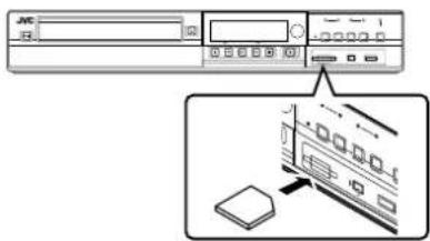 Diagram showing a device interface with status bar and control buttons, alongside a close-up of a device panel with labeled components.