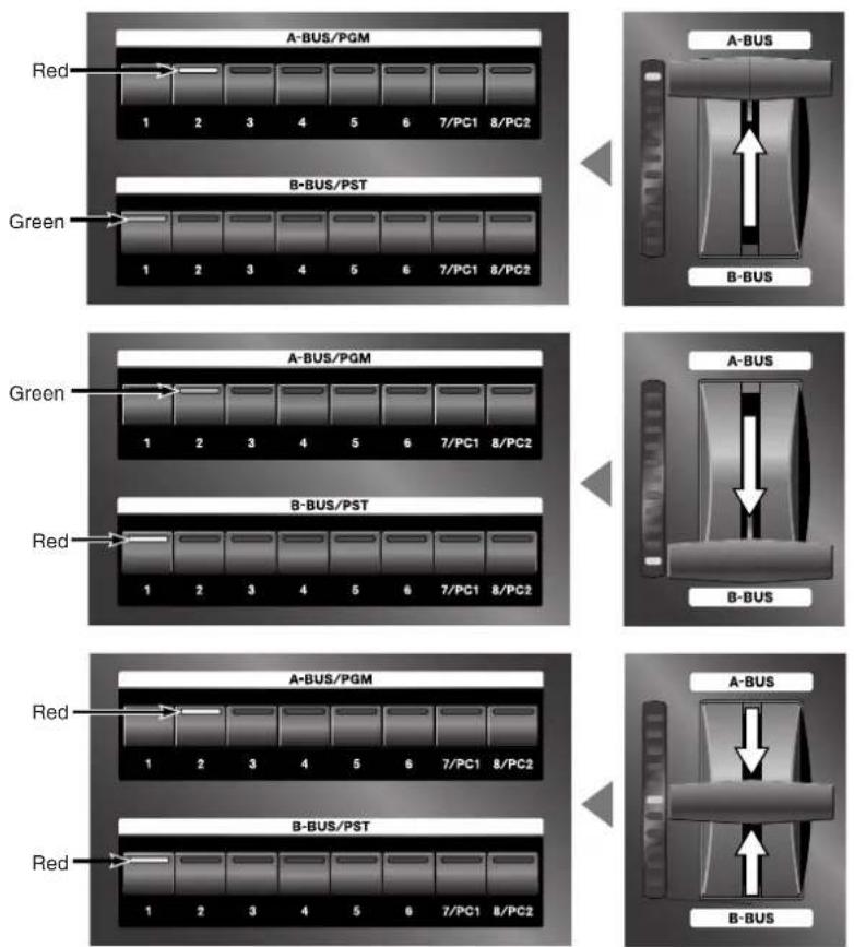 ROLAND LVS-800 - The LEDs of the Input Selector Buttons - 1