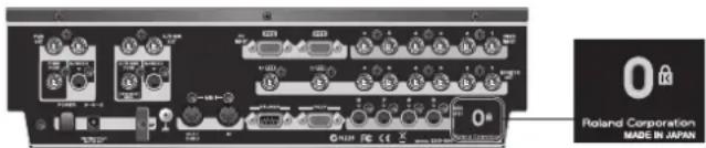 Roland Corporation MADE IN JAPAN