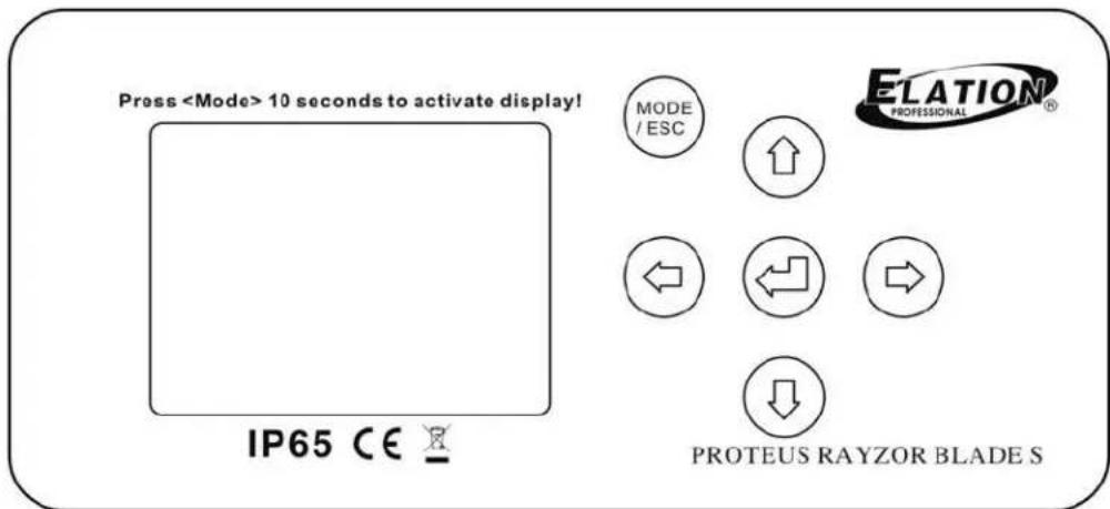 Press 10 seconds to activate display! MODE / ESC EALATION® PROTEUS RAYZOR BLADE S IP65 CE