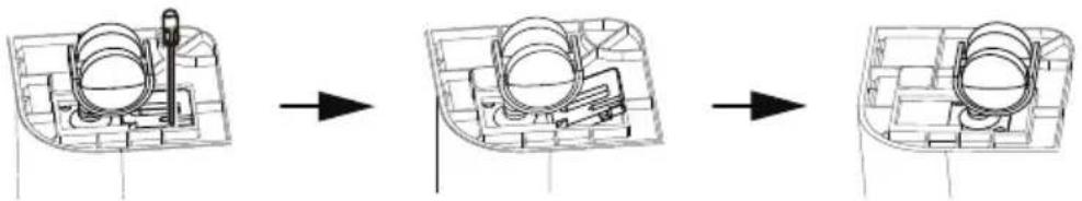 MIDEA MAD35PS1QGR - To remove the casters: - 1
