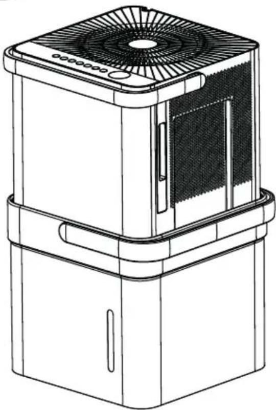 MIDEA MAD35PS1QGR - Deshumidificador Cube MAD - 1